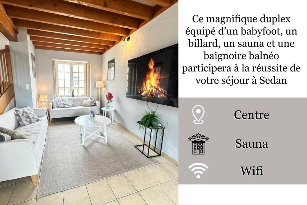 S Bayleved'Air Duplex Vue Chateau, Balneo Et Sauna Седан Екстериор снимка